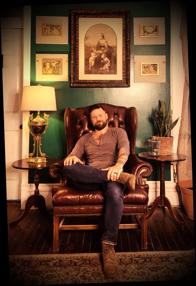 Dale Grinstead-Mayle - owner of Goodfellow's Tonsorial Parlor in Columbus, Ohio and White Salmon, Washington.