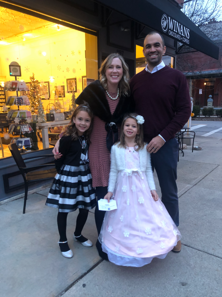Monica and family at Winans